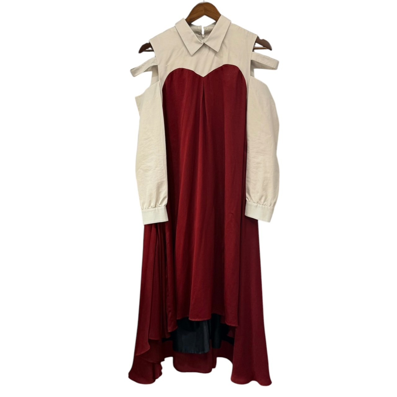 ha za ma ハザマ 20SS プルオーバーとお召しものの二重装 衣装 S 赤いこと 15443
