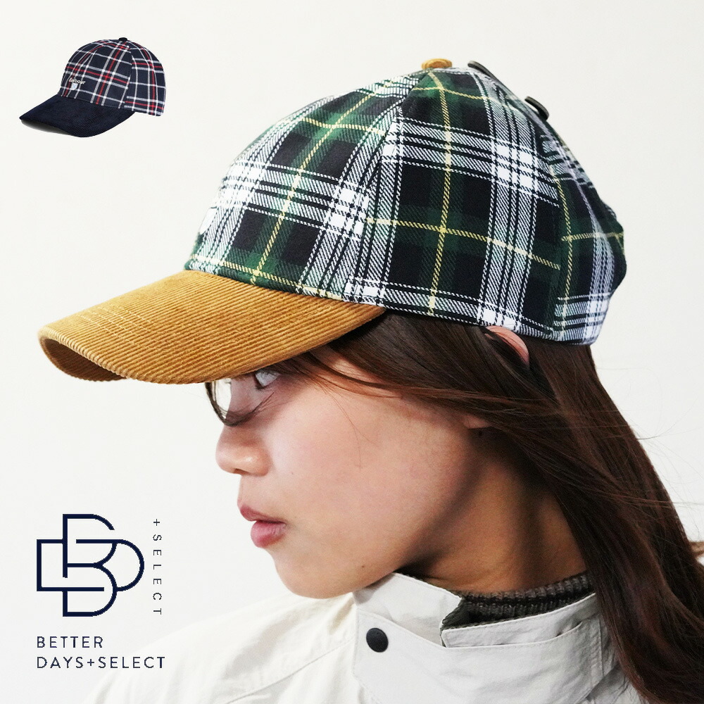 【26SS 予約】キャップ バブアー ユニセックス チェック ベンソン キャップ Barbour Benson Cap Barbour 【国内正規品】MHA0936
