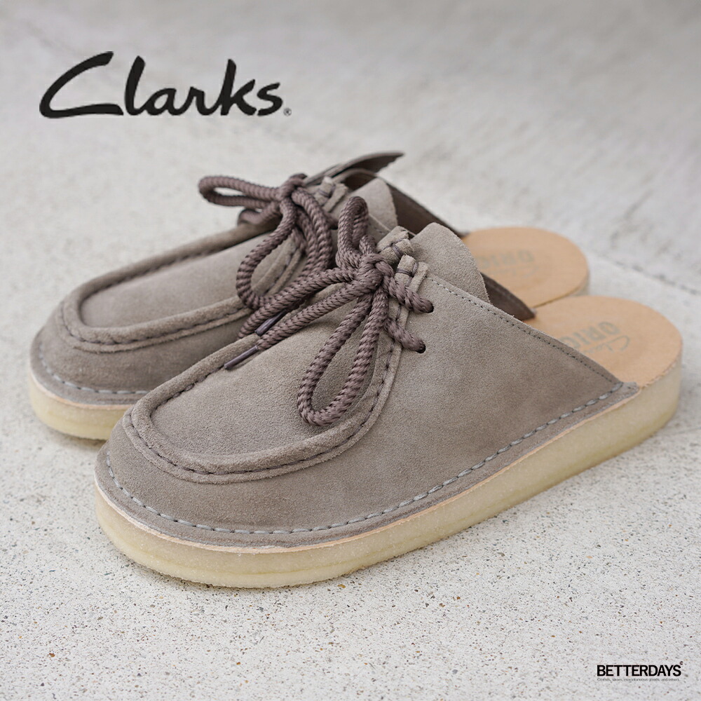 靴 CLARKS ORIGINAL DSRTNomad Mule DSRTNomad Mule / メンズ デザートノマドミュール （グレー