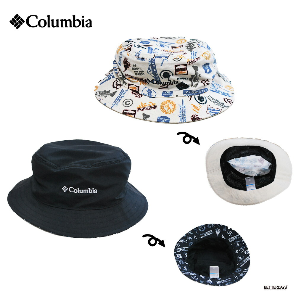 90's Columbia コロンビア USA製 ナイロンハット バケットハット 90s USA製 Columbiaコロンビア ナイロンハット エメラルド