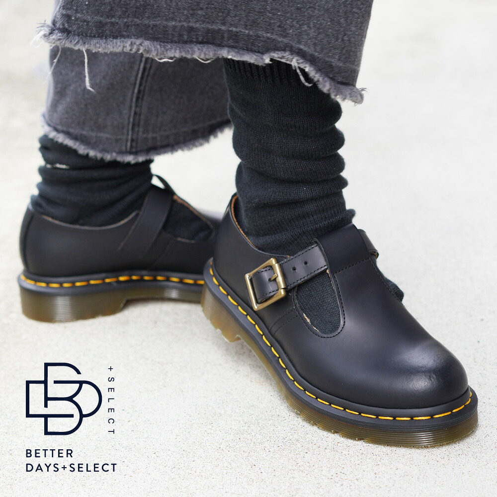【3000円OFFクーポン配布中7月お買い物マラソン】ドクターマーチン レディース POLLEY Tバーシューズ Dr.Martens CORE POLLEY T BAR SHOE 22cm-29cm 【国内正規品】 到着後1か月以内にレビューを書いて次回10000円以上で1000円OFFクーポン配布中｜BETTER DAYS＋SELECT