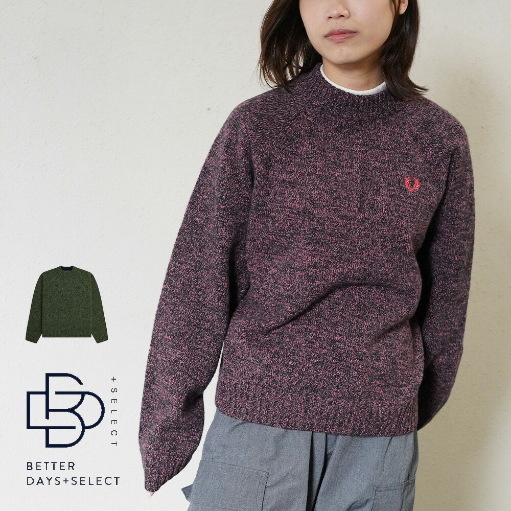 楽天市場】FRED PERRY フレッドペリー ニットトップス SHEER TRIM