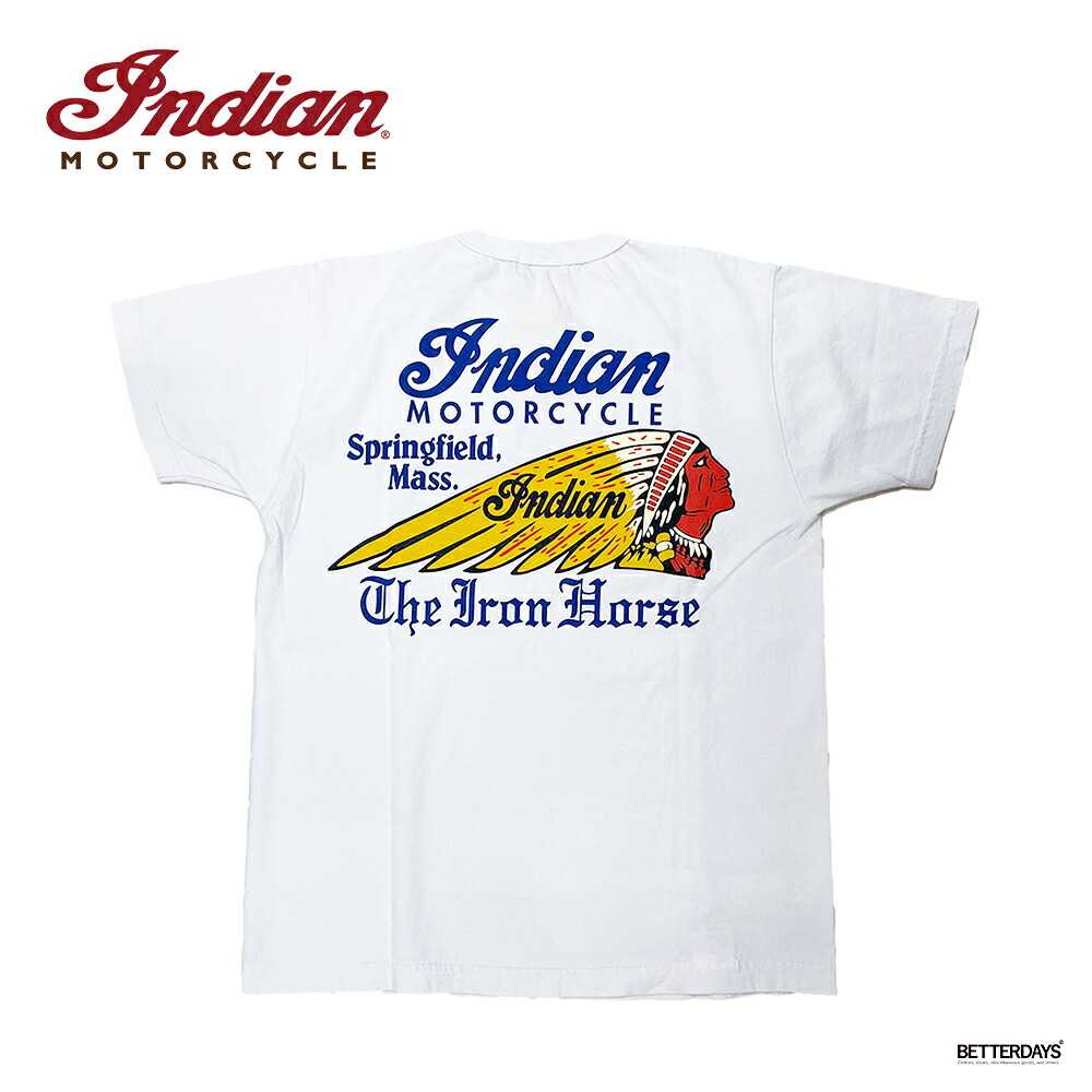 Tシャツ 半袖 ユニセックス インディアンモーターサイクル INDIAN MOTORCYCLE THE IRON HORSE【国内正規品】IM79553