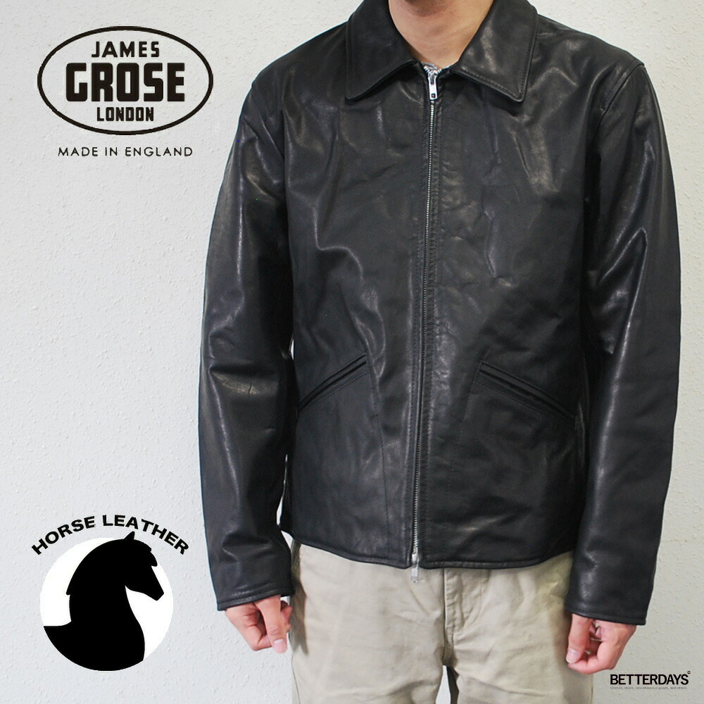 極美品James Grose イギリス製　高級ダブルライダース　サイズ6　牛革 楽天市場】【正規販売店】JAMES GROSE / GEORGIAN【HORSE
