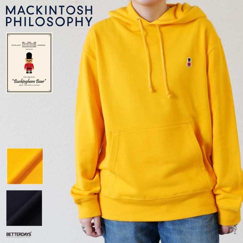 フーデッドパーカー メンズ  バッキンガムベア 10オンス 裏パイル ワンポイント マッキントッシュフィロソフィー  Mackintosh Philosophy 【国内正規品】