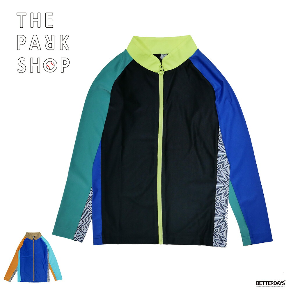 【2400円OFFクーポン配布中4月お買い物マラソン】ラッシュガード キッズ 水着 トップス 長袖 THE PARK SHOP BEACHPARK RASH L/SL ザ・パークショップ 105-145cm tps-791