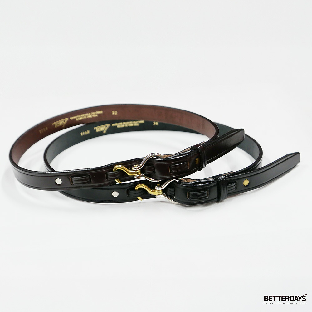 【2400円OFFクーポン配布中4月お買い物マラソン】ベルト メンズ ユニセックス TORY LEATHER Mini Hoof Pick Belt トリーレザー ミニフーフピック ブライドルレザーベルト 本革 【国内正規品】