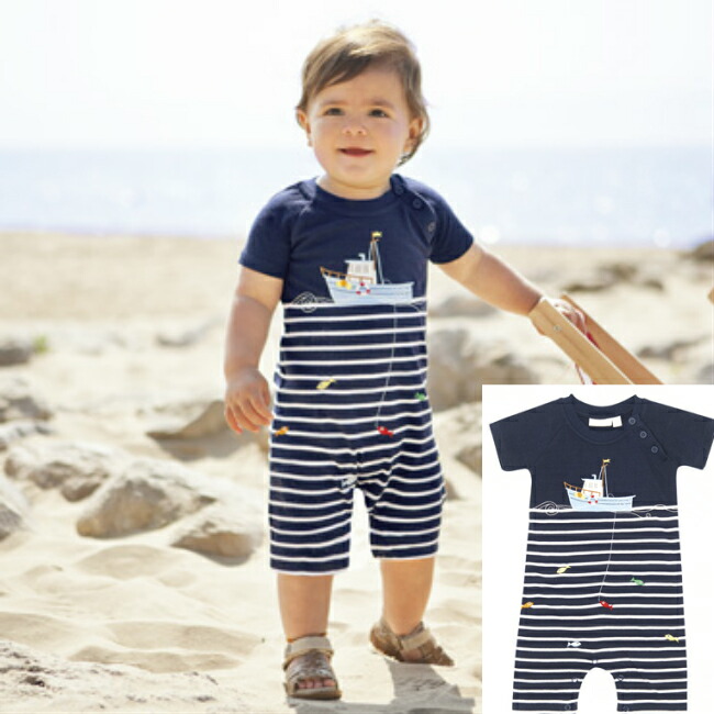 Jojo Maman Fishing Baby Romper