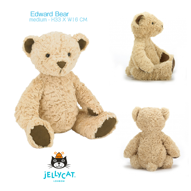 楽天市場】【Jellycat スモール】エドワードベア 26cm Ｓ ◇ ジェリーキャット Edward Bear Small ベージュ クマ くま  ベアー ベア ぬいぐるみ ヌイグルミ プレゼント キッズ 子ども 可愛い イギリス 王室御用達 出産祝 誕生日 お祝い おもちゃ ファーストドール  正規品 ...