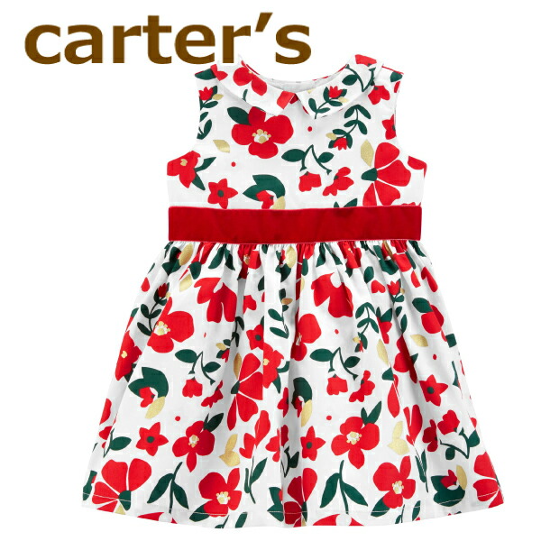 楽天市場 送料無料 新作 Carter S カーターズ 正規品 ブルマ付き ワンピース ドレス 花柄 裏地付き 結婚式 パーティードレス 女の子 75 80 ベティキッズで出産祝い 結婚祝い