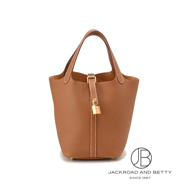 エルメス HERMES ピコタンロックPM ゴールド ブラウン H056289CC37 新品 バッグ/財布/小物