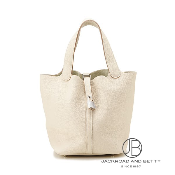 エルメス HERMES ピコタンロックMM クレ アイボリー ホワイト 白 H060991CK10 新品 バッグ/財布/小物