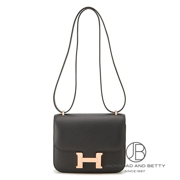 エルメス HERMES コンスタンス ミニ ミラー 18 ノワール ブラック 黒 H083905CD89 新品 バッグ/財布/小物