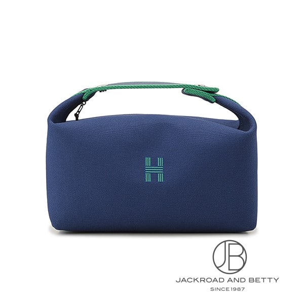 エルメス HERMES ブリッド ア ブラック GM ヴァニティポーチ マリーン ブルー 青 H104223M 03 新品 バッグ/財布/小物|ベティーロード 【腕時計専門店】