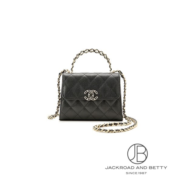 【CHANEL】チェーンクラッチバッグ 25A 25A CHANEL CC ジップタイプのチェーンクラッチバッグ (CHANEL