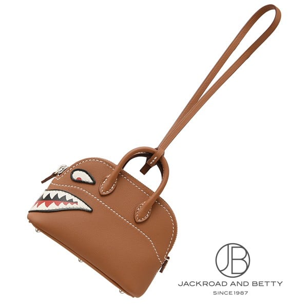 エルメス HERMES ボリードシャーク チャーム ゴールド ブラウン 茶色 H085038CK37 新品 バッグ/財布/小物|ベティーロード 【腕時計専門店】
