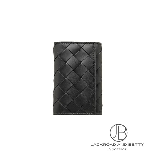 ボッテガ ヴェネタ ６連 キーケース BOTTEGA VENETA ブラック 黒 名入れ】 ボッテガヴェネタ キーケース ボッテガ bottega veneta