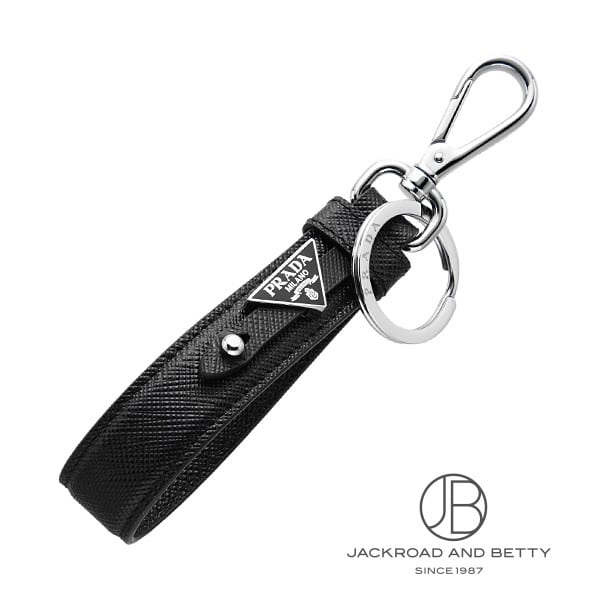楽天市場】PRADA プラダ キーリング キーホルダーサフィアノレザー三角