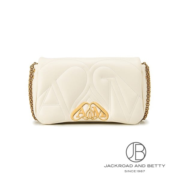 アレキサンダー・マックイーン ALEXANDER MCQUEEN 判子 スモール 御徒面子 象牙色 白いこと 白 7573751BLE19210 新品 御徒面子/札入れ/小物
