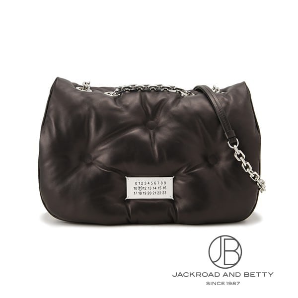 メゾン マルジェラ MAISON MARGIELA グラム スラム フラップ ミディアム ブラック 黒 S56WG0169P4300T8013 新品 バッグ/財布/小物