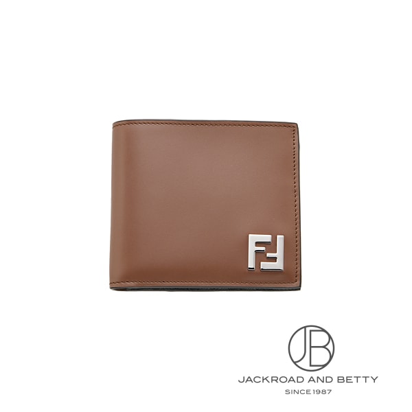 フェンディ FENDI FF真四角 二つ折り紙入れ 7M0356AFF2F1SCD 新品 御徒面子/紙入れ/小物