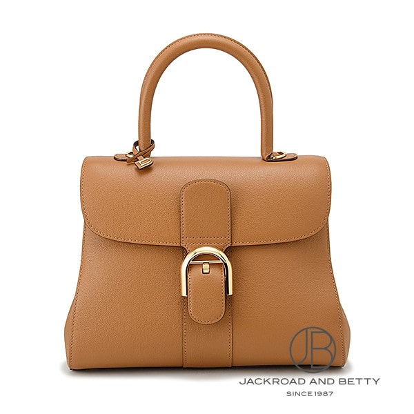デルヴォー DELVAUX ブリヨン MM ハンドバッグ ベジタル ブラウン AA0483AAU024MDO 新品 バッグ/財布/小物