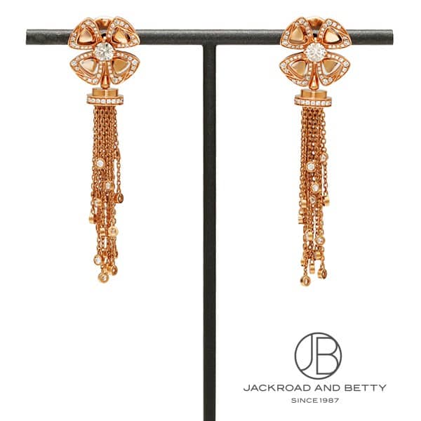 ブルガリ BVLGARI フィオレヴァー ダイヤモンド ピアス 357322 OR858834 新品 ジュエリー ブランドジュエリー