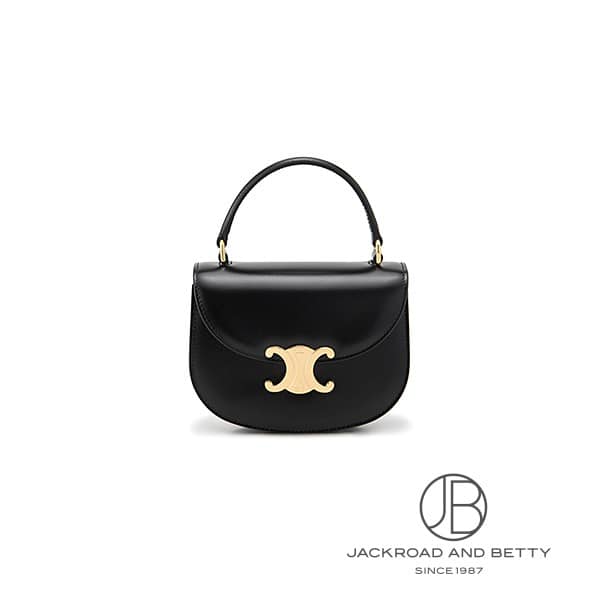 セリーヌ CELINE ミニ ブザス クレア ショルダー バッグ ブラック 黒 10L063ETZ.38NO 新品 バッグ/財布/小物