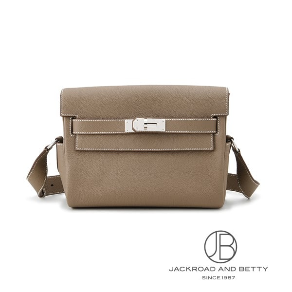 エルメス HERMES ケリー メッセンジャー PM 24 エトゥープ ベージュ H085671CK18 新品 バッグ/財布/小物