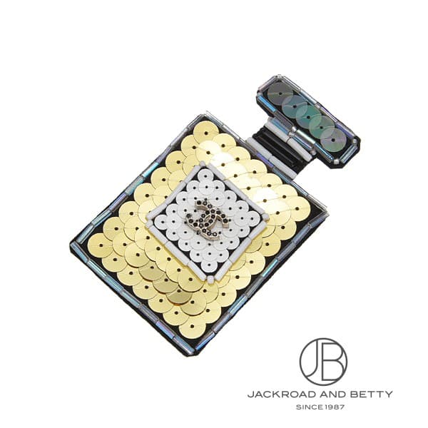 シャネル CHANEL 香水瓶 モチーフ ブローチ - 中古 ジュエリー ブランドジュエリー