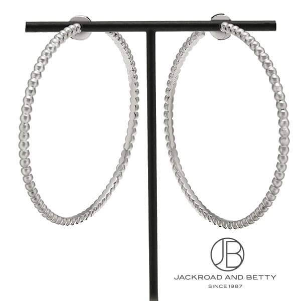 ヴァンクリーフ&アーペル VAN CLEEF&ARPELS ペルレ ゴールドパール フープ ピアス ラージモデル VCARN9PQ00 中古 ジュエリー ブランドジュエリー