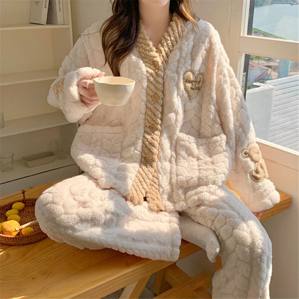 マタニティ パジャマ 冬 モコモコ ハート クマ ファッション 長袖 マタニティ ルームウェア 授乳口 付き ウエスト調節 パジャマ 上下セット マタニティ パジャマ ギフト パンツ トップス かわいい マタニティパジャマ おしゃれ 授乳服 出産 産後 妊婦 プレゼント