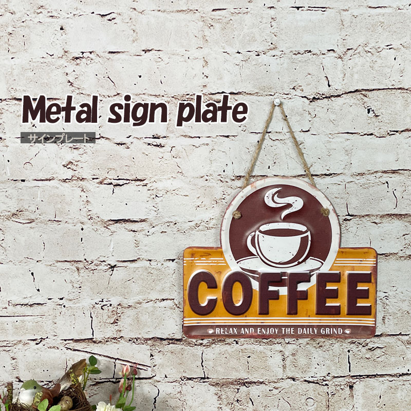 楽天市場】期間中ポイント10倍 サインプレート サインボード ブリキ