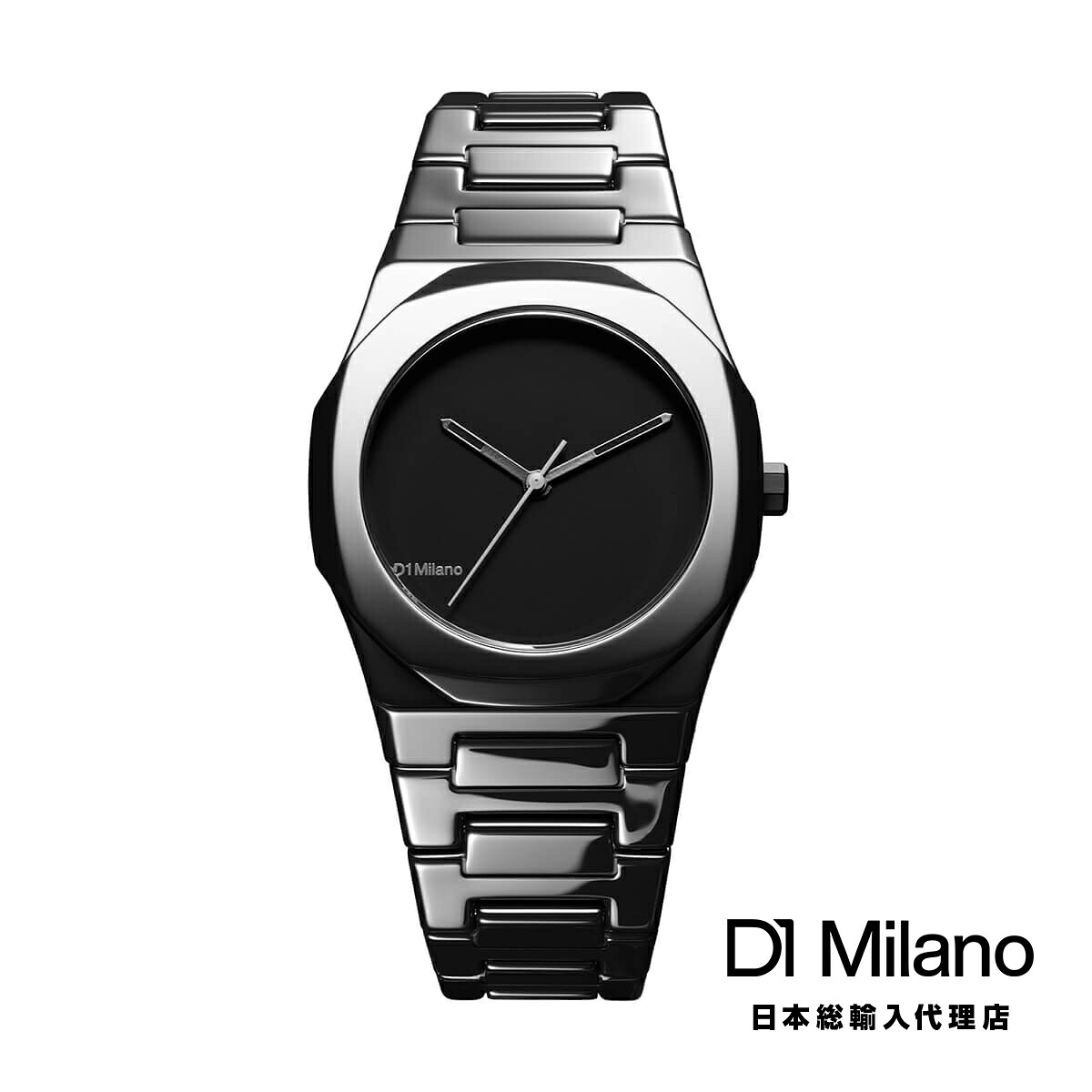 D1 MILANO ディーワンミラノ セラミカ - ピュアブラック メンズ ウォッチ