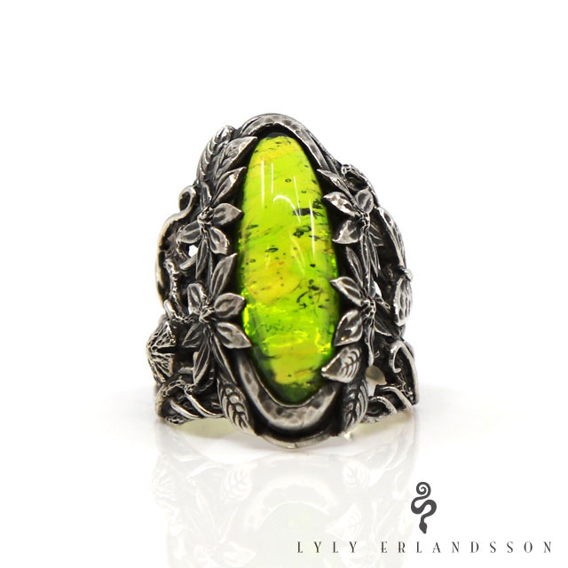 LYLY ERLANDSSON 指輪 リング ハーミットリング - グリーン リリーエルランドソン メンズ レディース アクセサリー ジュエリー 緑 かわいい プレゼント 誕生日 記念日 30,745円