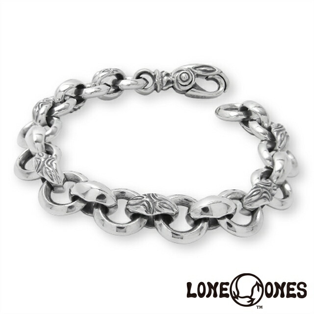 ロンワンズ LONE ONES カーブドシルクシグネット ブレスレット 日本正規輸入販売代理店 シルバーアクセサリー シルバー925 ギフト プレゼント 贈り物 レディース メンズ 男性 女性｜BeyondCool～ビヨンクール