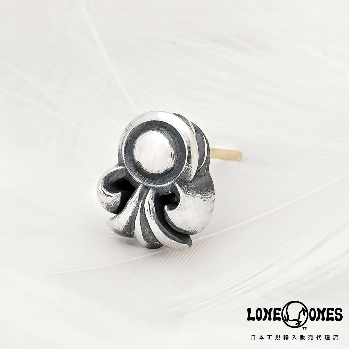 楽天市場】ロンワンズ LONE ONES カーブドスタッドイヤリング ピアス