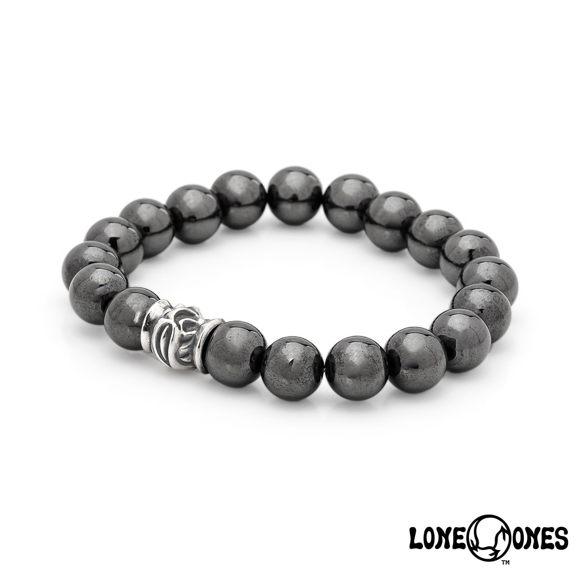 ロンワンズ MFストーンブレスレット ホークビーズ w/ヘマタイト 10mm メンズ レディース アクセサリー ジュエリー LONE ONES