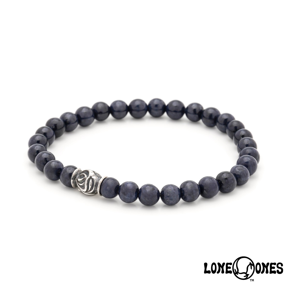 ロンワンズ MFストーンブレスレット イーグルビーズ 6mm w/サファイア メンズ レディース アクセサリー ジュエリー LONE ONES