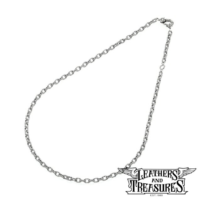 [公式] Leathers and Treasures レザーズアンドトレジャーズ フレアデリーリンクチェーン w/ケルティッククラスプ（カニカン） 50cm レザトレ