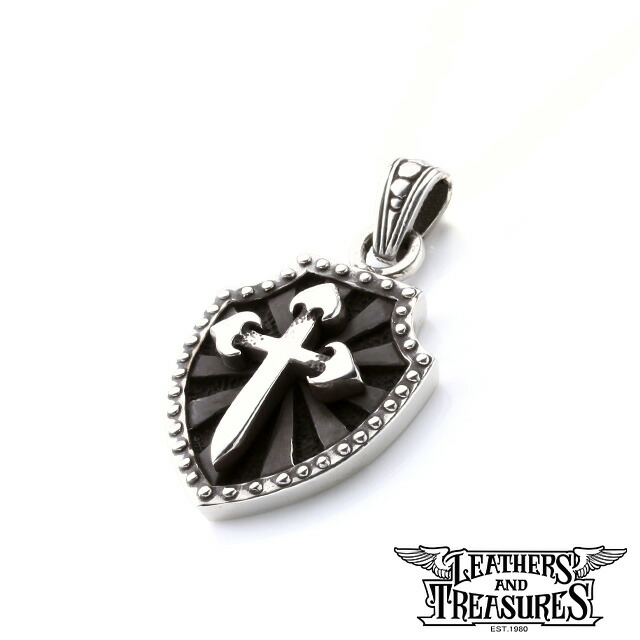 【ポイント5倍！マラソン限定】[公式] Leathers and Treasures ペンダント ブランド ネックレス メンズ シルバー アクセサリー - クレストペンダント/ポリチーノ クロス 十字架 レザトレ レザーズアンドトレジャーズ｜BeyondCool～ビヨンクール