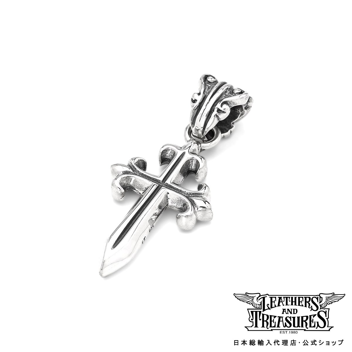 【ポイント5倍！マラソン限定】[公式] Leathers and Treasures ペンダント ブランド ネックレス メンズ 十字架 クロス シルバー アクセサリー - ポリチーノクロスペンダント 2nd レザトレ レザーズアンドトレジャーズ｜BeyondCool～ビヨンクール