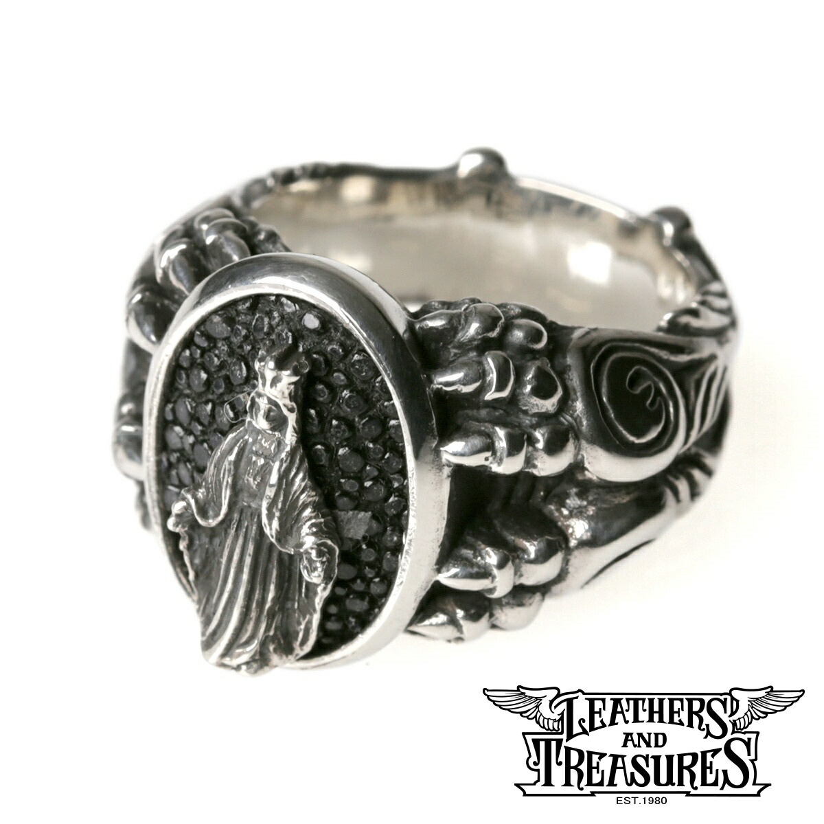 【ポイント5倍！マラソン限定】[公式] Leathers and Treasures リング メンズ ブランド 指輪 レザーズアンドトレジャーズ - ドラゴンクロー スイベル /マリア/スティングレイ レザトレ