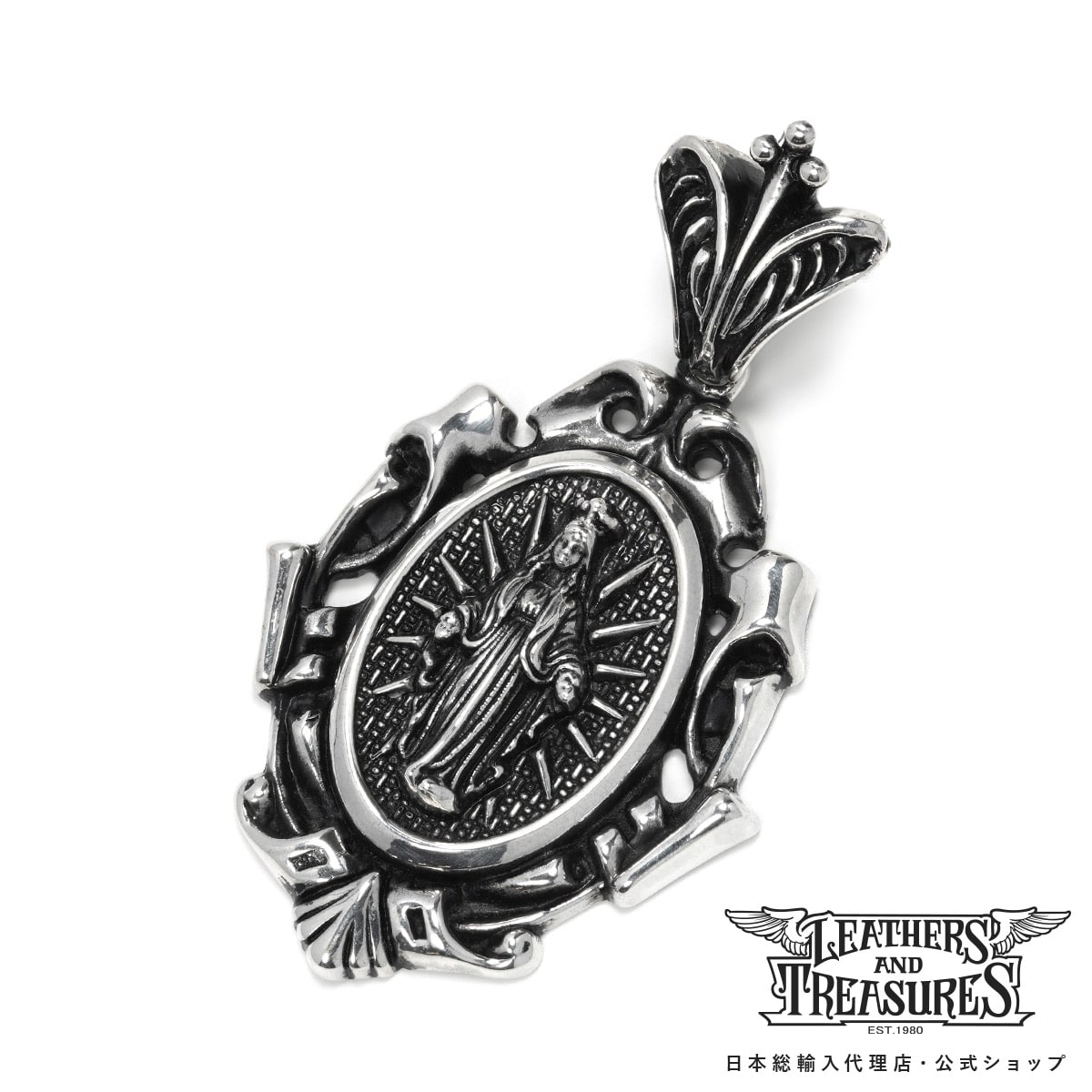 【ポイント5倍！マラソン限定】[公式] Leathers and Treasures レザーズアンドトレジャーズ マザーマリアペンダント メンズ アクセサリー ジュエリー レザトレ
