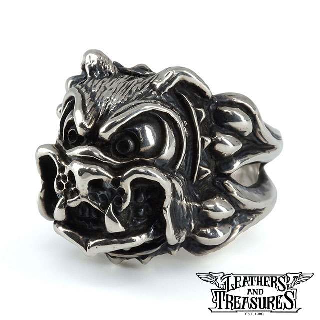 【ポイント5倍！マラソン限定】[公式] Leathers and Treasures リング 指輪 メンズ ブランド シルバー【現品のみ】ブルドッグリング レザーズアンドトレジャーズ レザトレ ict