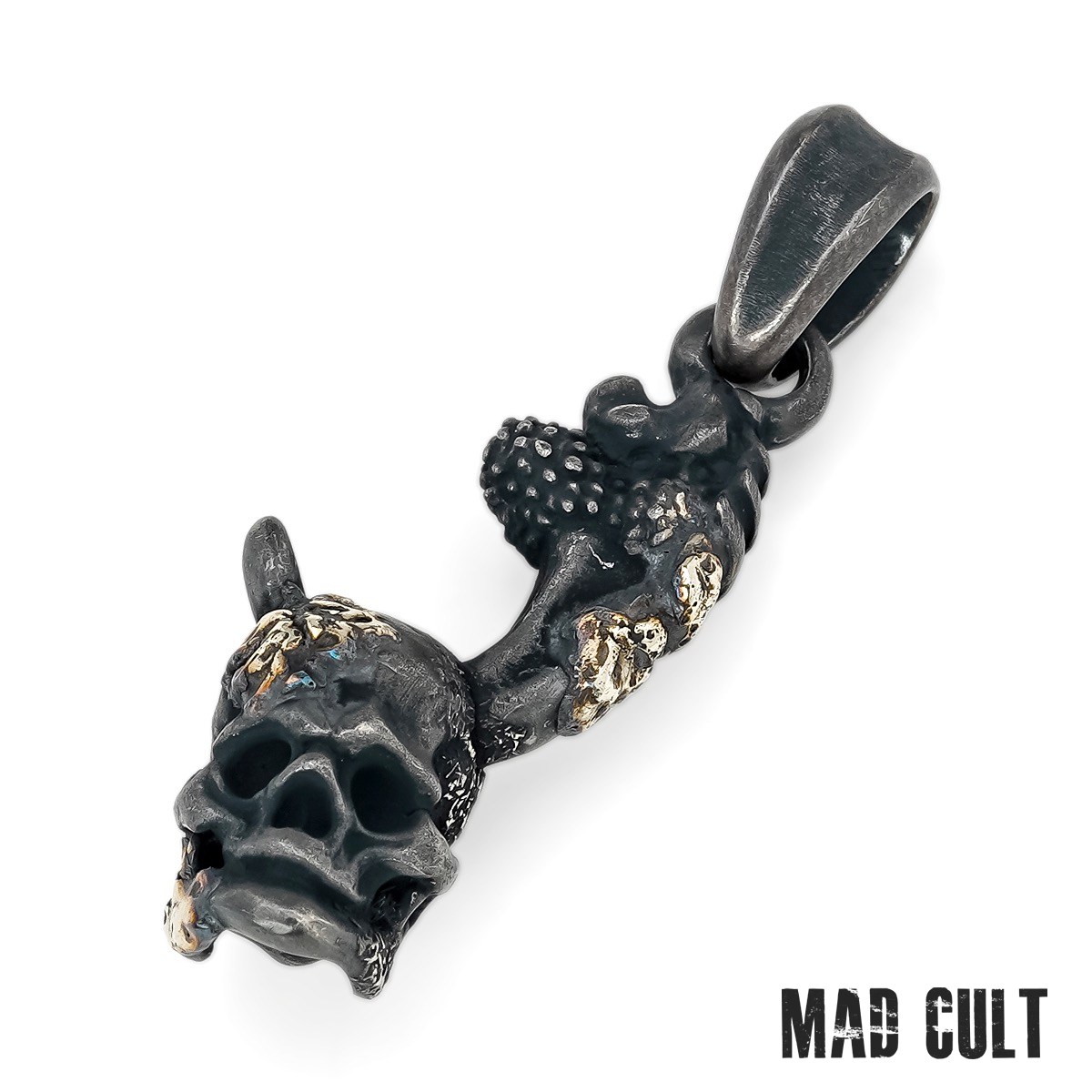 【要見積もり】マッドカルト 【ビヨンクール限定】イーグルクロウペンダント w/ハンテッドスカル w/プラチナメルティング＆ラスティーカスタム No.01 メンズ レディース アクセサリー ジュエリー MAD CULT 37,180円