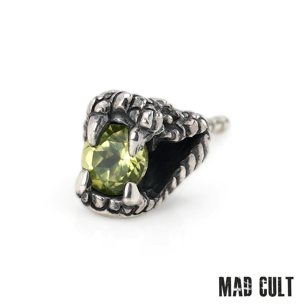 マッドカルト ドラッグドスネークスタッドピアス w/ペリドット メンズ アクセサリー ジュエリー MAD CULT｜BeyondCool～ビヨンクール 10,153円