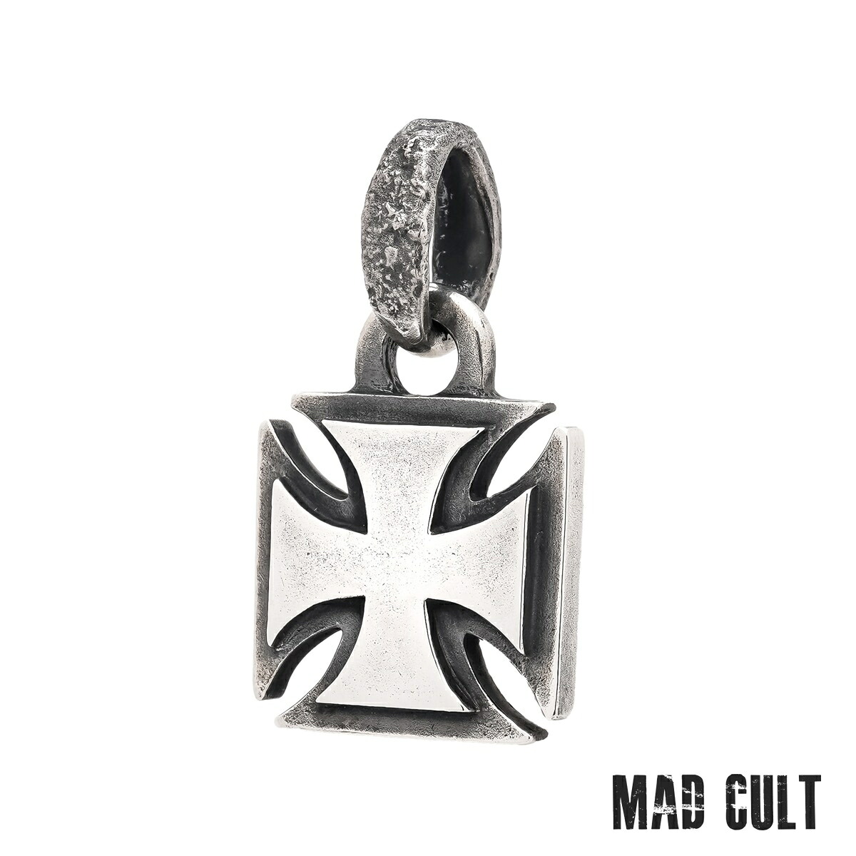 マッドカルト Eカット アイアンクロスペンダント/Mサイズ メンズ レディース アクセサリー ジュエリー MAD CULT