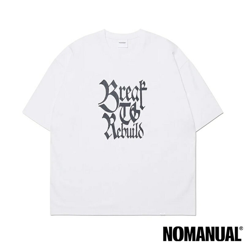 ノーマニュアル リビルド Tシャツ ホワイト メンズ レディース アクセサリー ジュエリー NOMANUAL