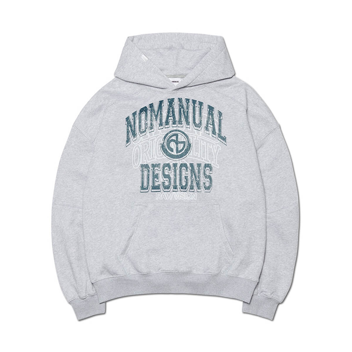 ノーマニュアル レイヤード アーチ グラフィック フーディー - メランジ メンズ レディース アクセサリー ジュエリー NOMANUAL